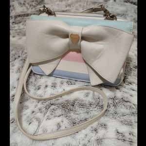 Betsey Johnson Pastel Rainbow Purse